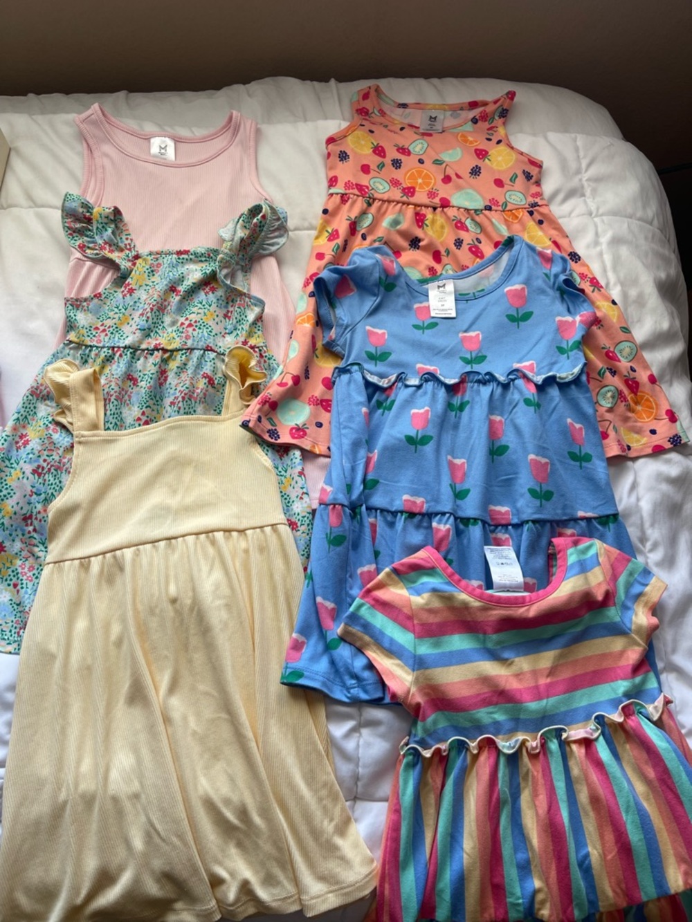 Girls' Blue Tulip Tiered Dress bundle